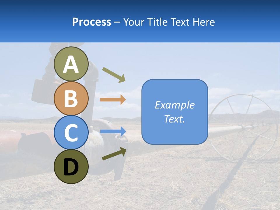 A Pipe In The Middle Of A Desert With A Sky Background PowerPoint Template