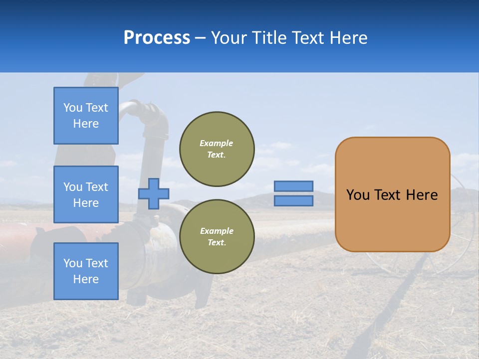 A Pipe In The Middle Of A Desert With A Sky Background PowerPoint Template