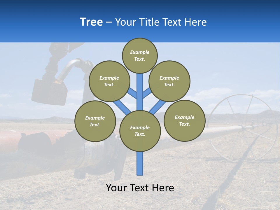 A Pipe In The Middle Of A Desert With A Sky Background PowerPoint Template