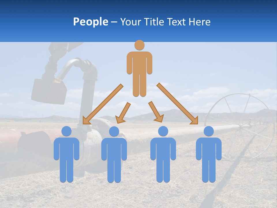 A Pipe In The Middle Of A Desert With A Sky Background PowerPoint Template