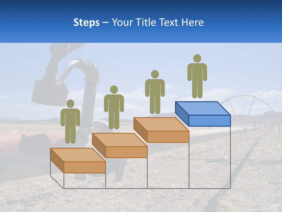 A Pipe In The Middle Of A Desert With A Sky Background PowerPoint Template