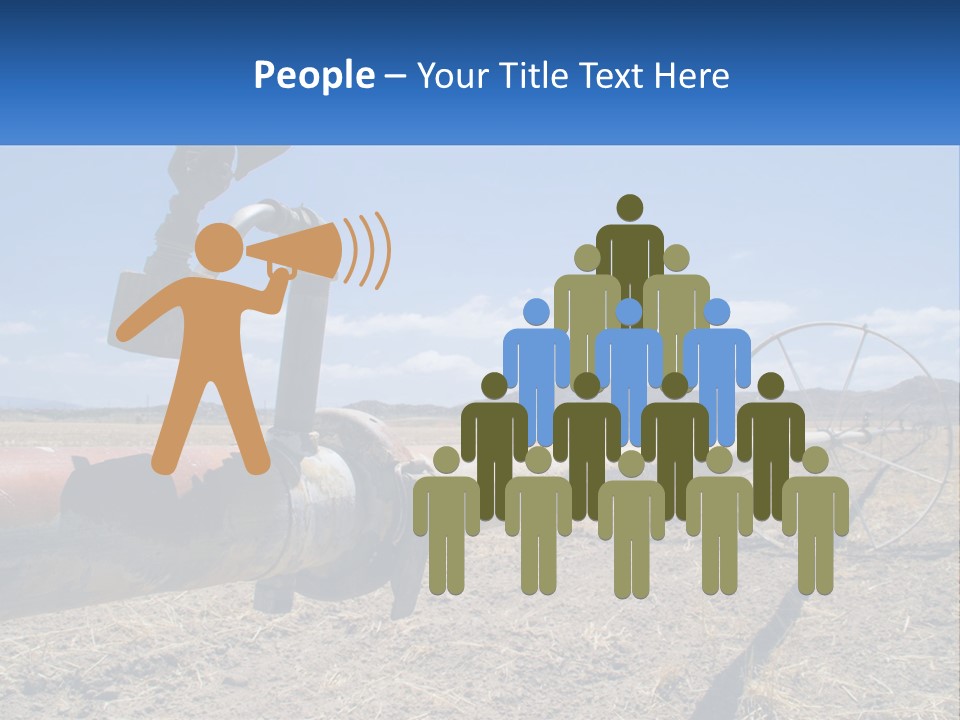 A Pipe In The Middle Of A Desert With A Sky Background PowerPoint Template