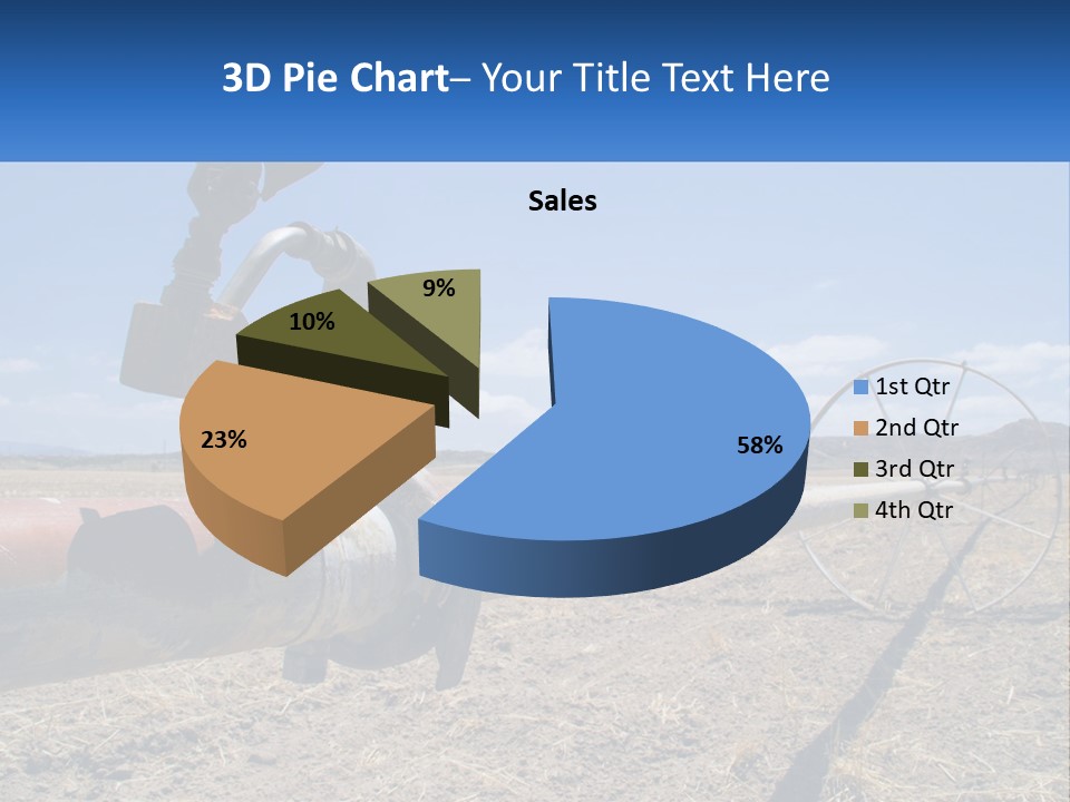 A Pipe In The Middle Of A Desert With A Sky Background PowerPoint Template