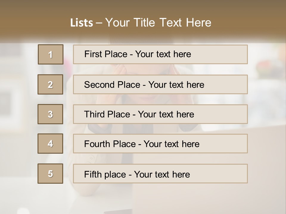 A Woman Sitting In Front Of A Laptop Computer PowerPoint Template