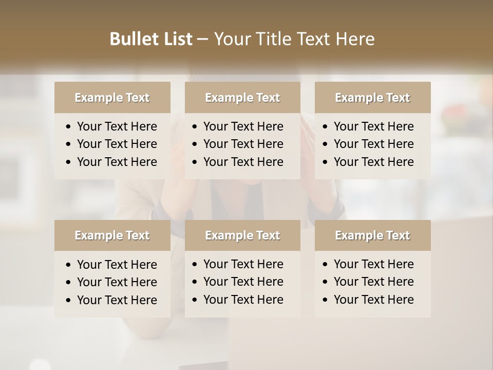 A Woman Sitting In Front Of A Laptop Computer PowerPoint Template