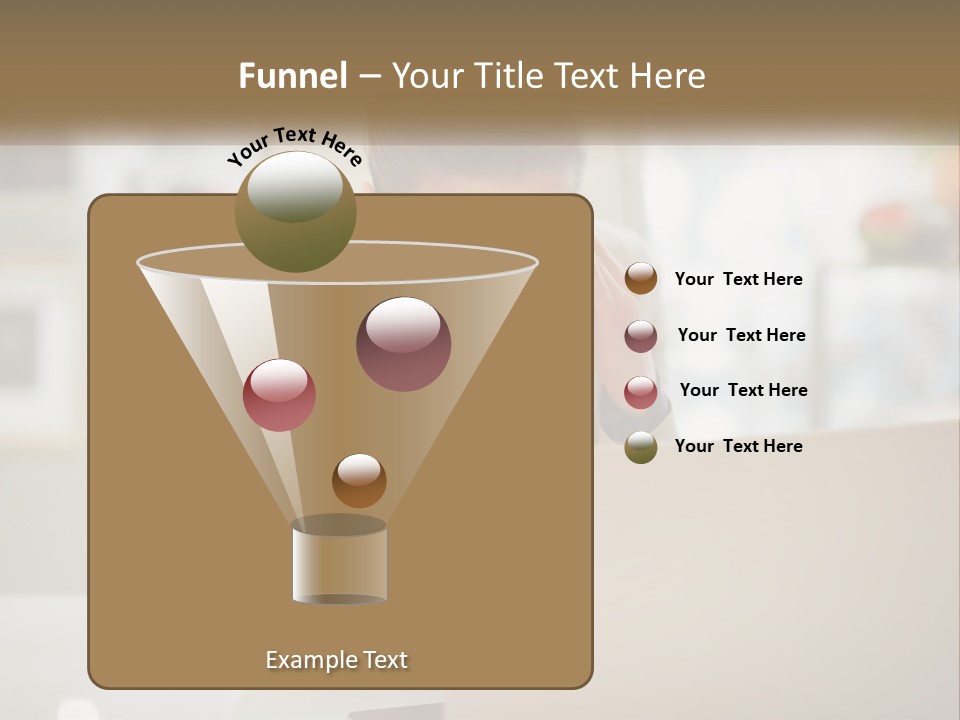 A Woman Sitting In Front Of A Laptop Computer PowerPoint Template