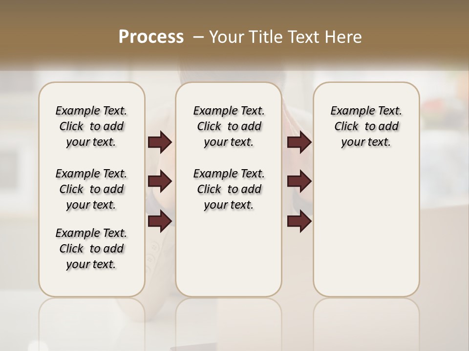 A Woman Sitting In Front Of A Laptop Computer PowerPoint Template