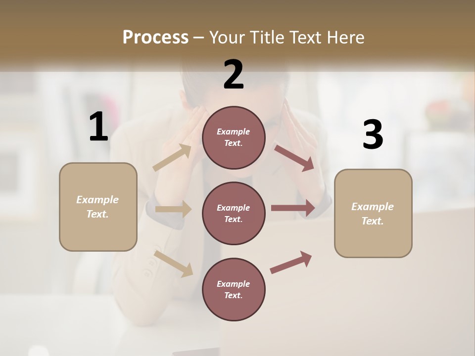 A Woman Sitting In Front Of A Laptop Computer PowerPoint Template