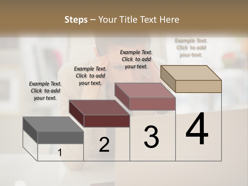 A Woman Sitting In Front Of A Laptop Computer PowerPoint Template