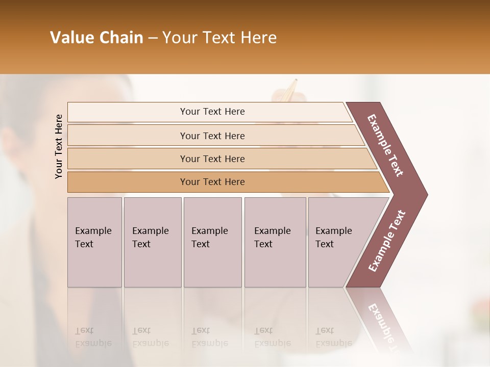 A Woman Writing On A Board With A Marker PowerPoint Template