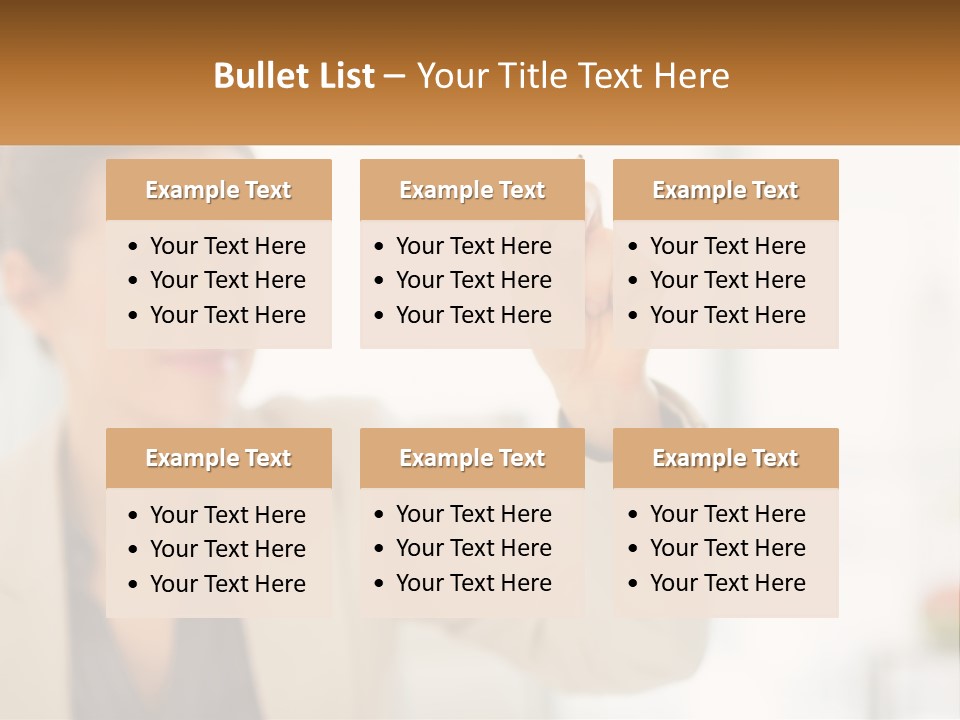 A Woman Writing On A Board With A Marker PowerPoint Template