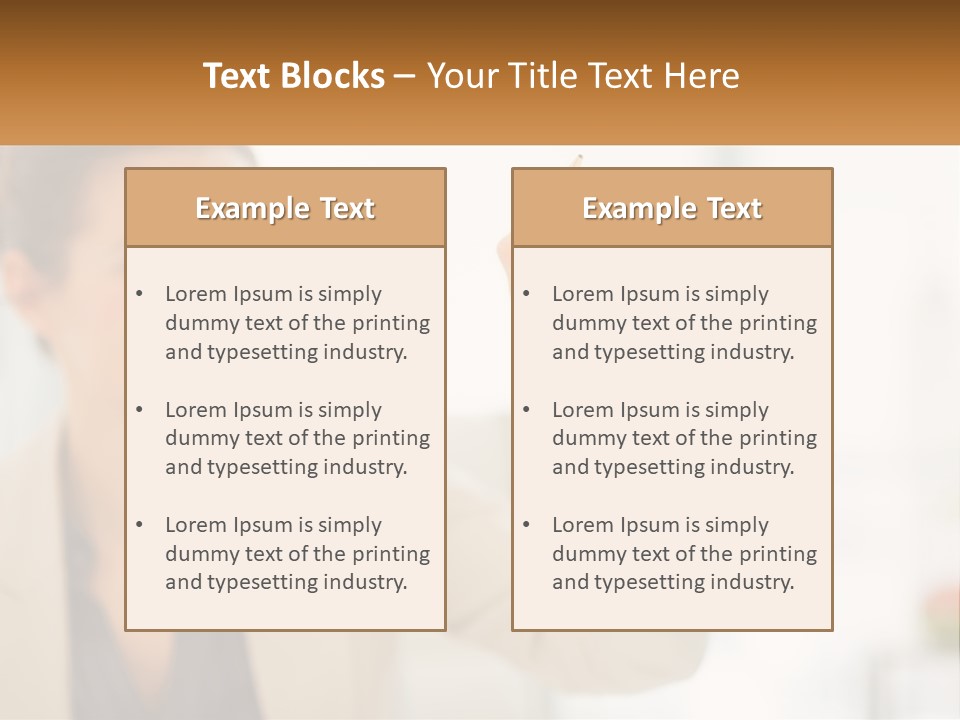 A Woman Writing On A Board With A Marker PowerPoint Template
