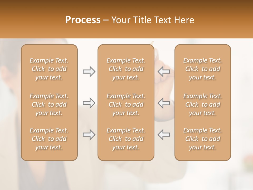 A Woman Writing On A Board With A Marker PowerPoint Template