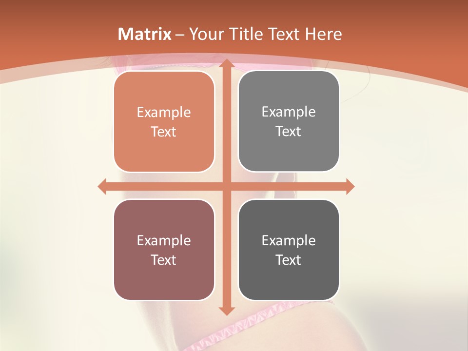 A Beautiful Woman In A Pink Bikini Posing For The Camera PowerPoint Template