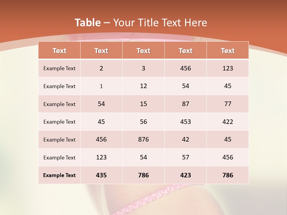 A Beautiful Woman In A Pink Bikini Posing For The Camera PowerPoint Template