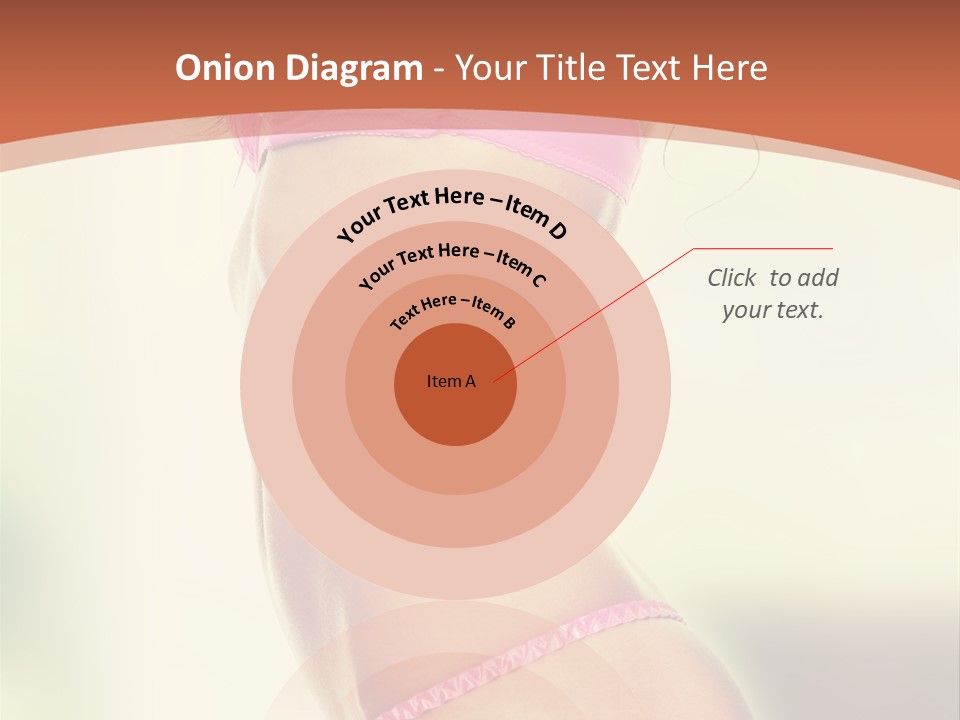 A Beautiful Woman In A Pink Bikini Posing For The Camera PowerPoint Template