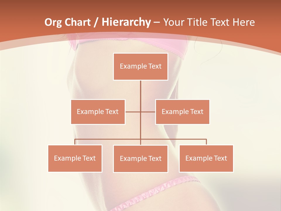 A Beautiful Woman In A Pink Bikini Posing For The Camera PowerPoint Template