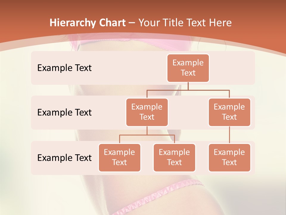 A Beautiful Woman In A Pink Bikini Posing For The Camera PowerPoint Template