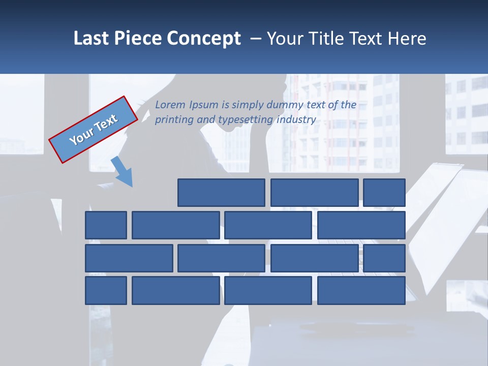 A Man Sitting In Front Of A Laptop Computer PowerPoint Template