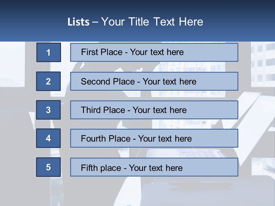 A Man Sitting In Front Of A Laptop Computer PowerPoint Template