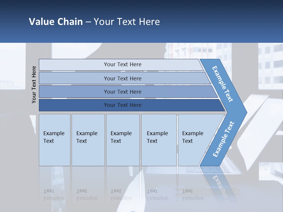 A Man Sitting In Front Of A Laptop Computer PowerPoint Template