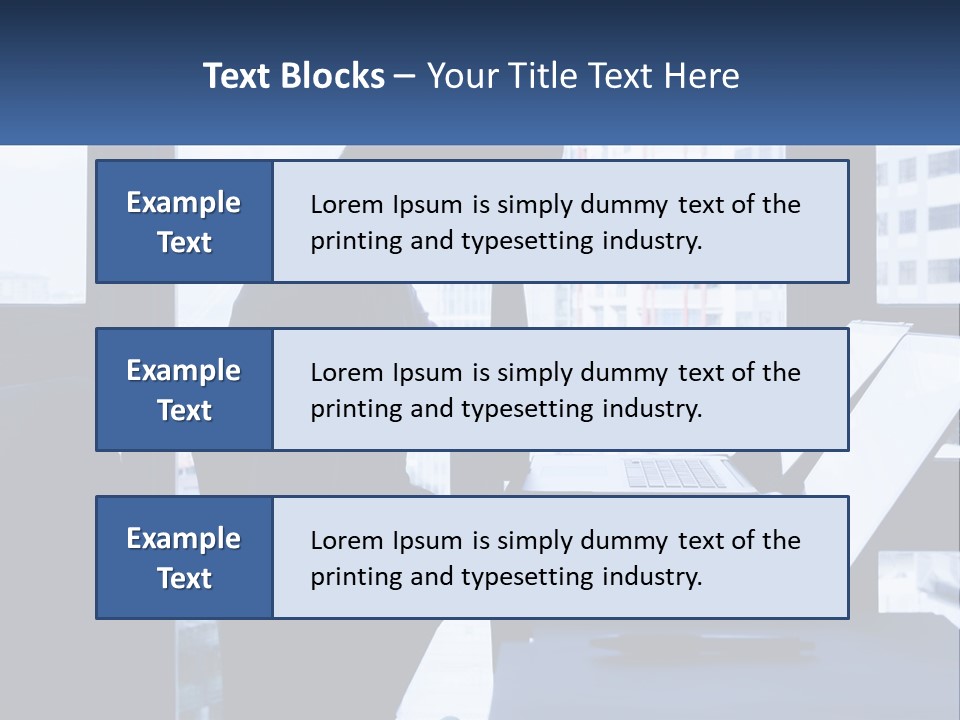 A Man Sitting In Front Of A Laptop Computer PowerPoint Template