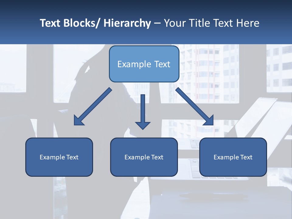 A Man Sitting In Front Of A Laptop Computer PowerPoint Template