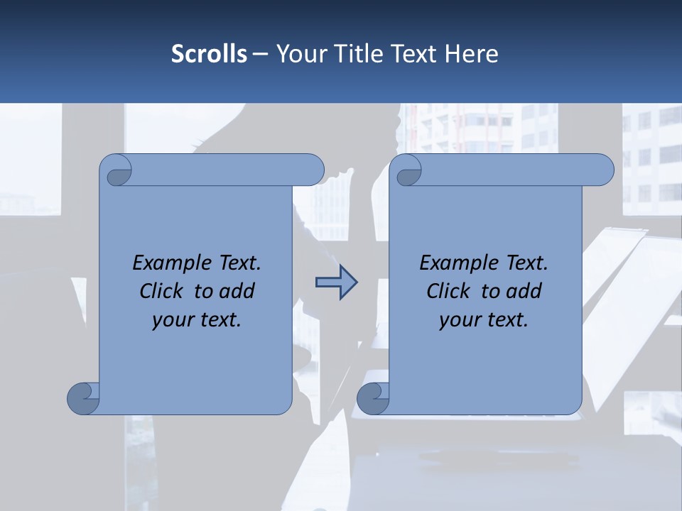 A Man Sitting In Front Of A Laptop Computer PowerPoint Template