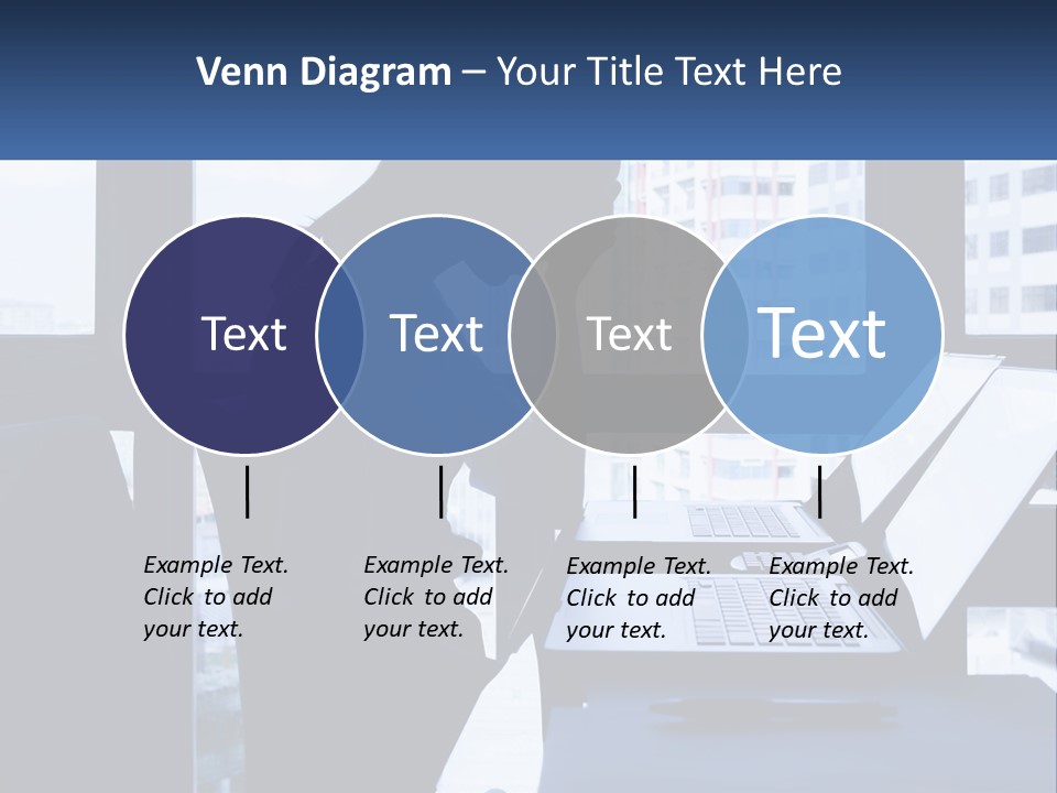A Man Sitting In Front Of A Laptop Computer PowerPoint Template