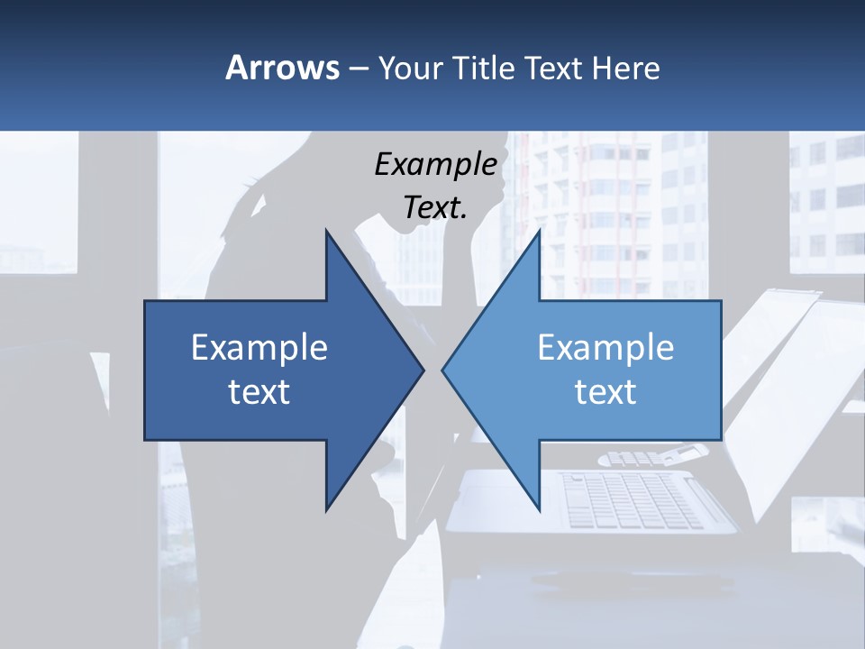 A Man Sitting In Front Of A Laptop Computer PowerPoint Template