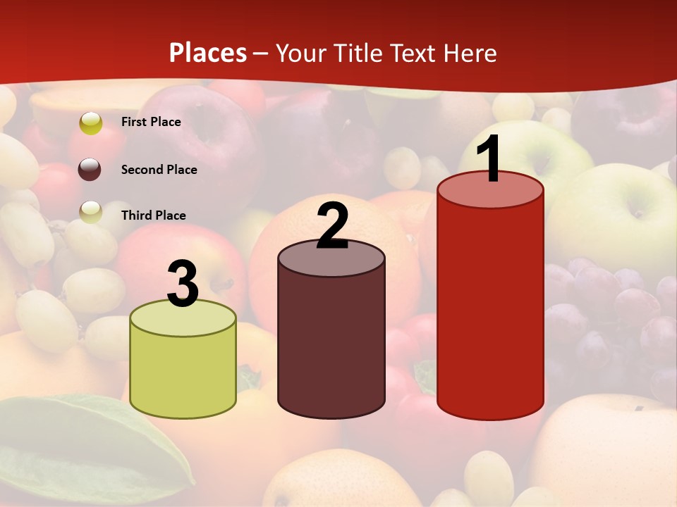 A Bunch Of Different Types Of Fruits And Vegetables PowerPoint Template