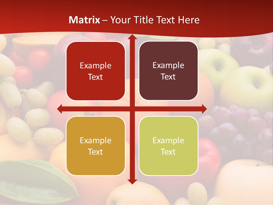 A Bunch Of Different Types Of Fruits And Vegetables PowerPoint Template