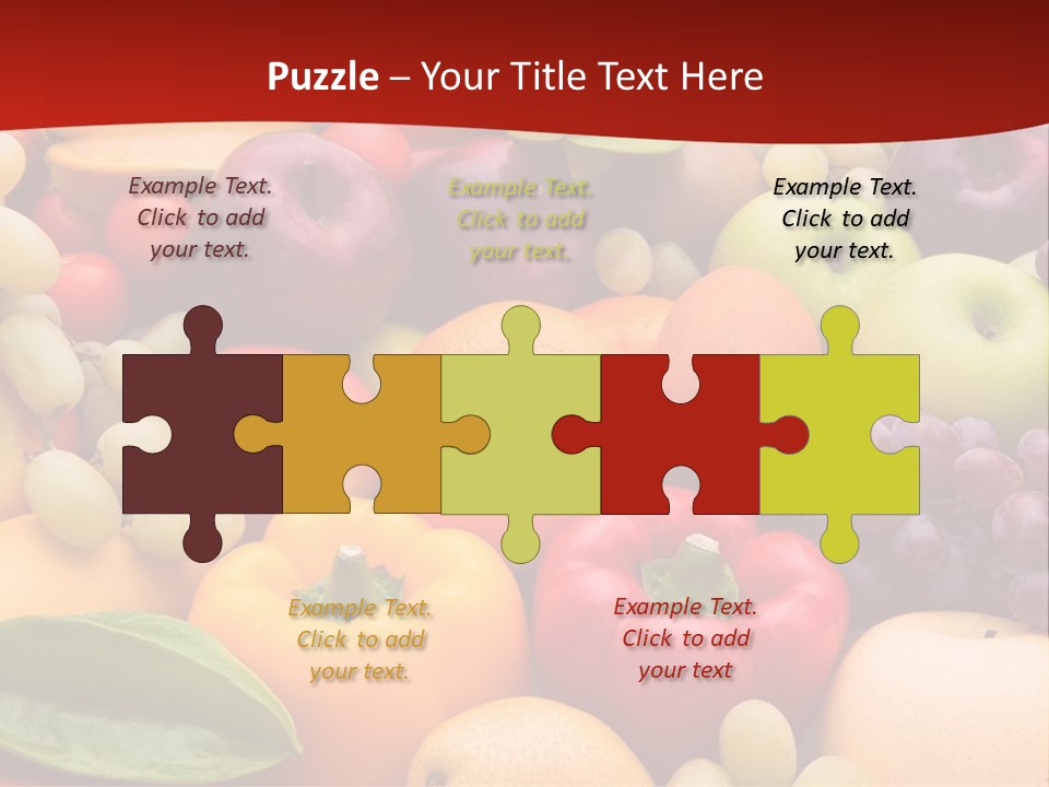 A Bunch Of Different Types Of Fruits And Vegetables PowerPoint Template