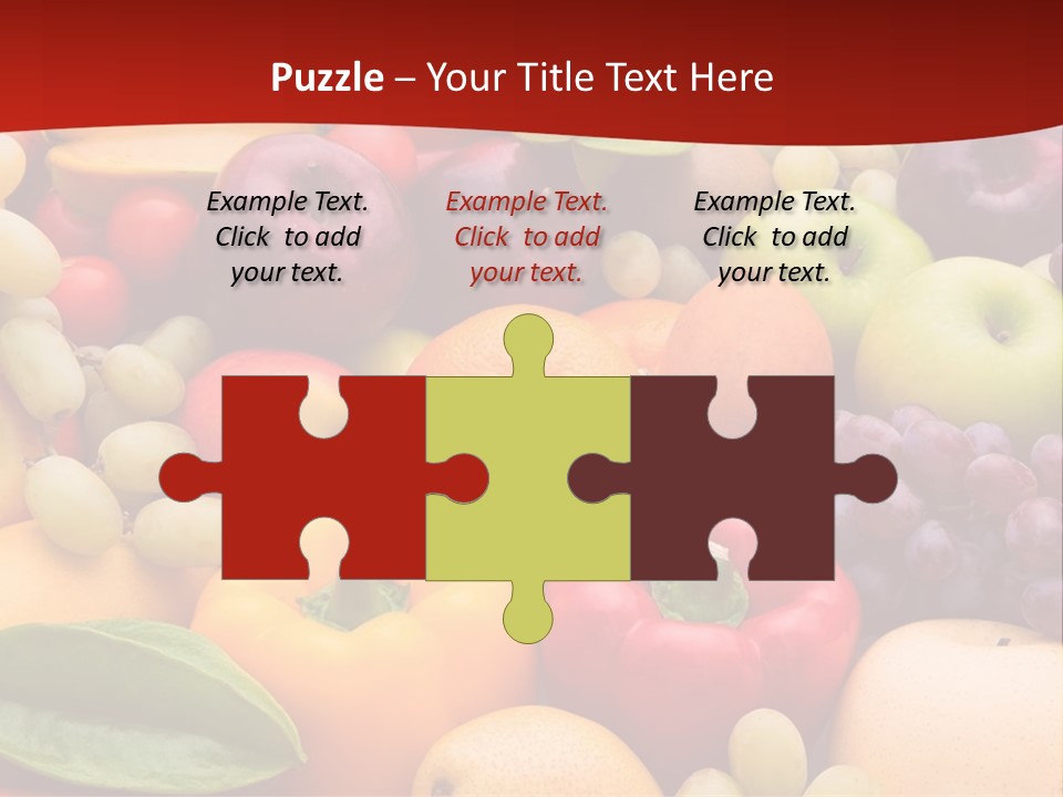 A Bunch Of Different Types Of Fruits And Vegetables PowerPoint Template