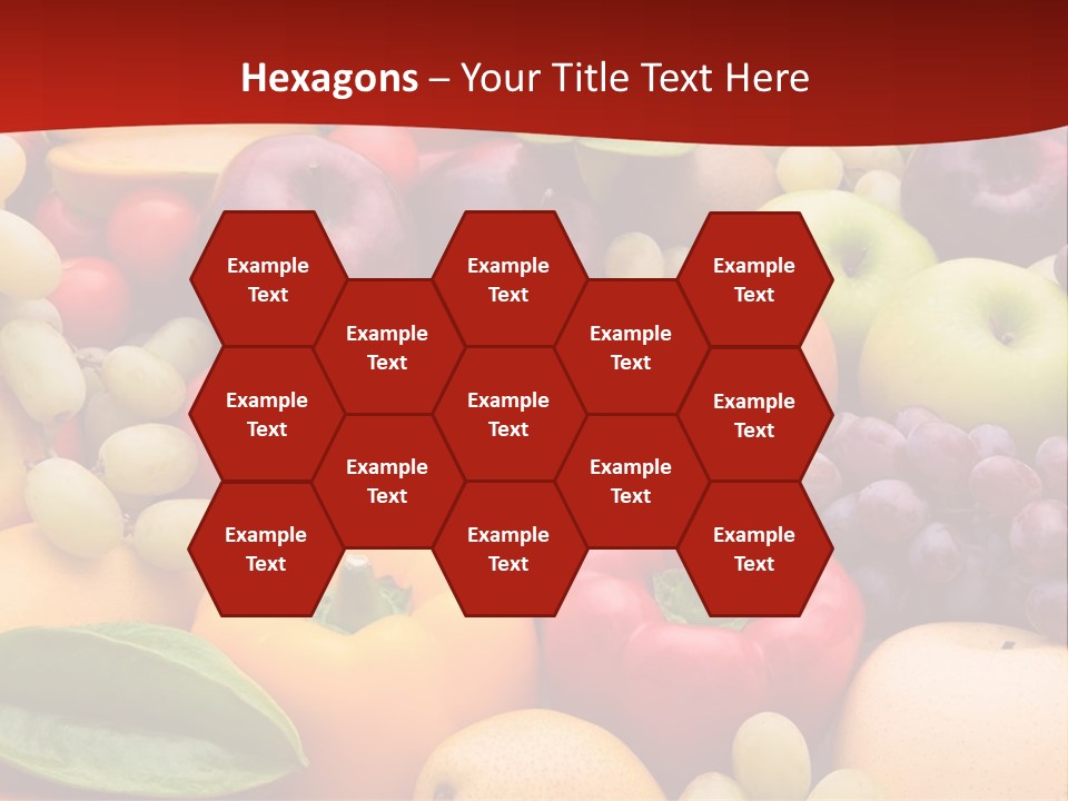 A Bunch Of Different Types Of Fruits And Vegetables PowerPoint Template