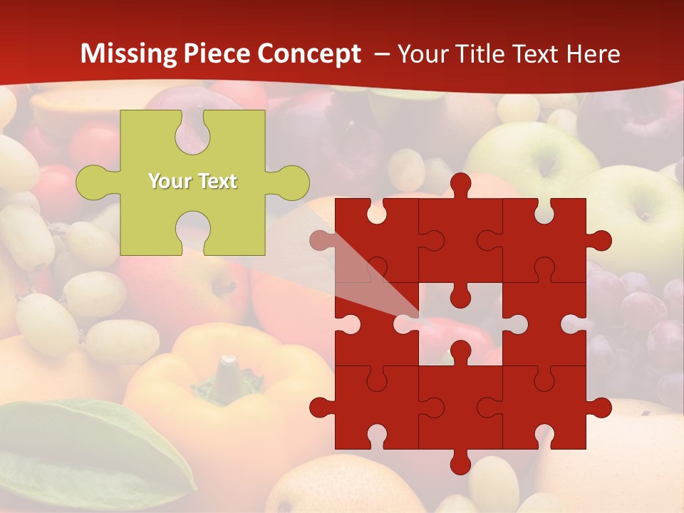 A Bunch Of Different Types Of Fruits And Vegetables PowerPoint Template