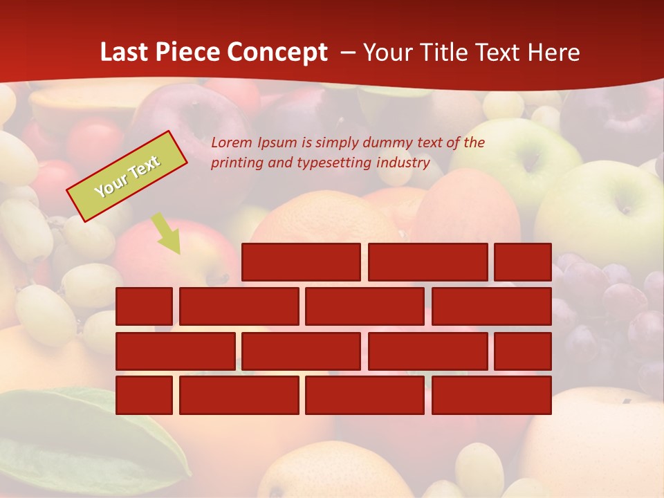 A Bunch Of Different Types Of Fruits And Vegetables PowerPoint Template
