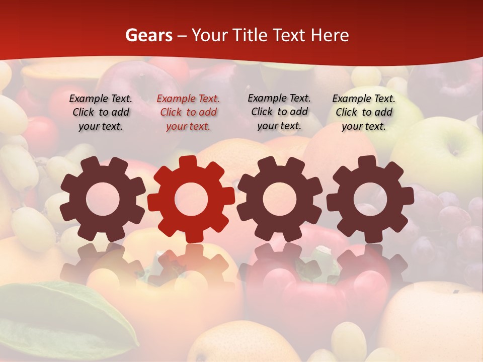 A Bunch Of Different Types Of Fruits And Vegetables PowerPoint Template