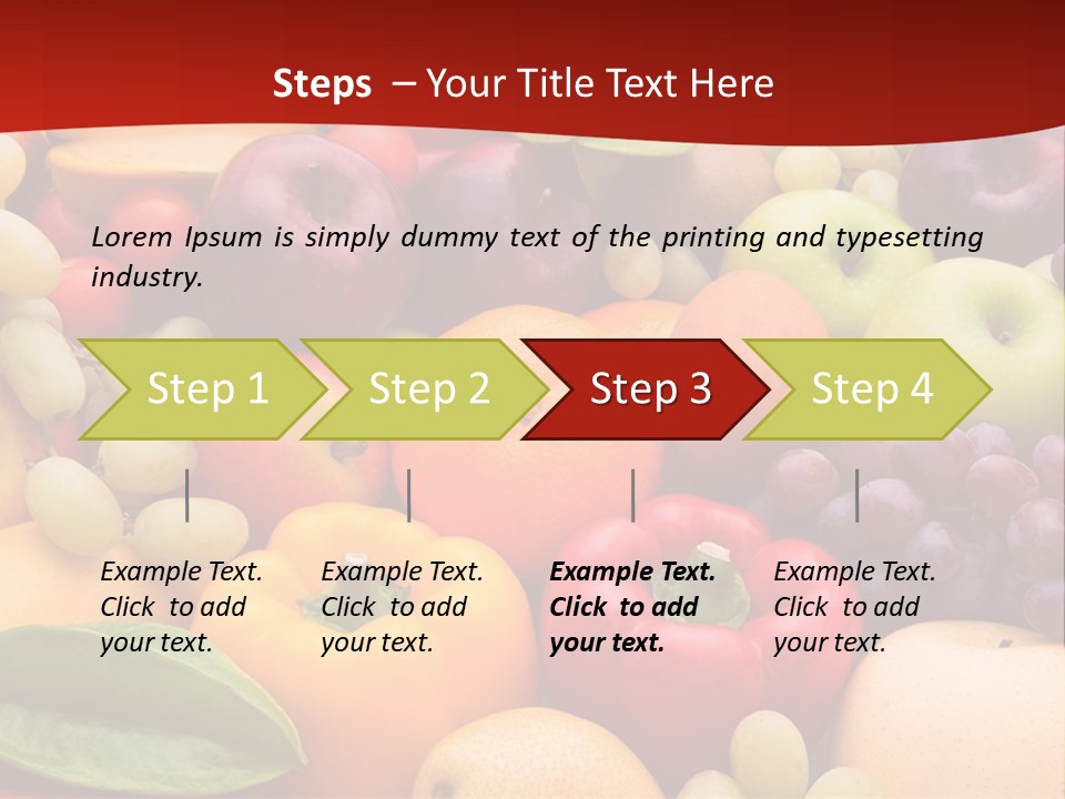 A Bunch Of Different Types Of Fruits And Vegetables PowerPoint Template