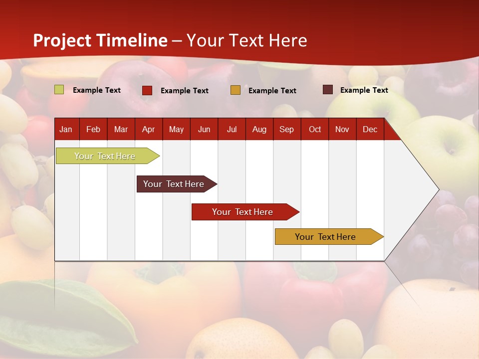A Bunch Of Different Types Of Fruits And Vegetables PowerPoint Template