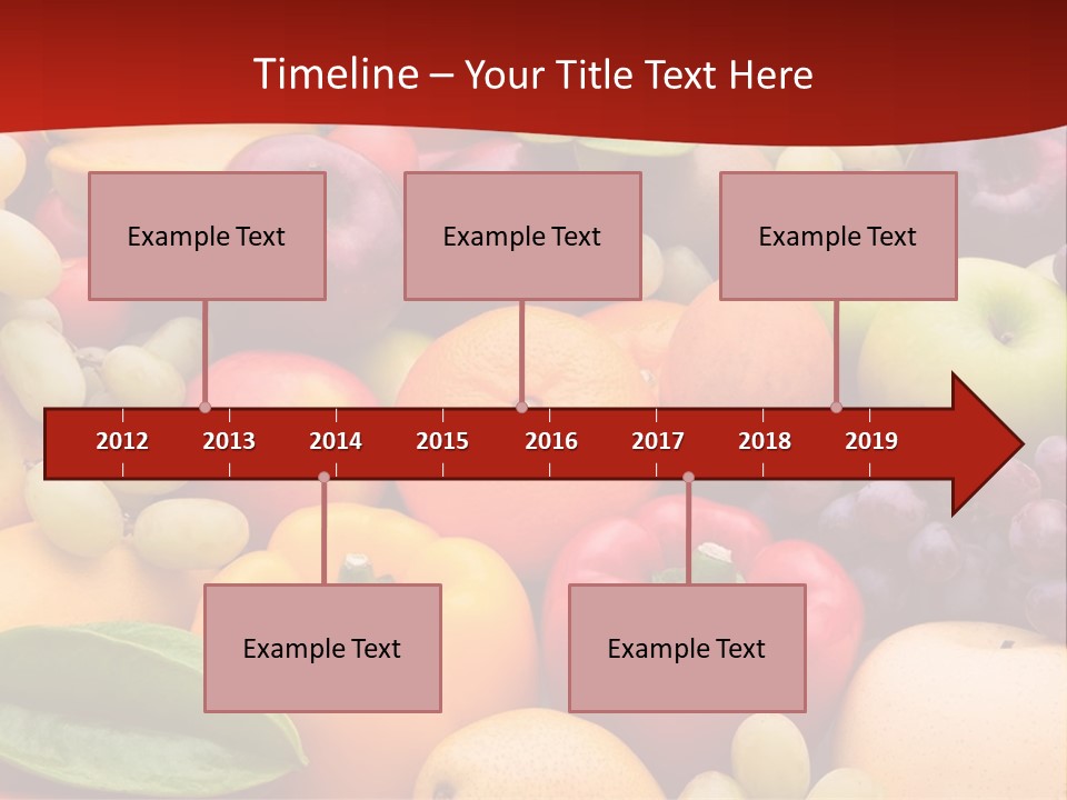 A Bunch Of Different Types Of Fruits And Vegetables PowerPoint Template