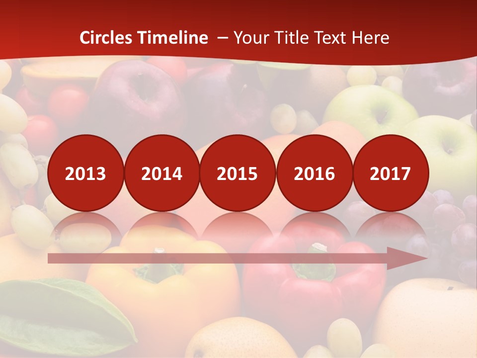 A Bunch Of Different Types Of Fruits And Vegetables PowerPoint Template