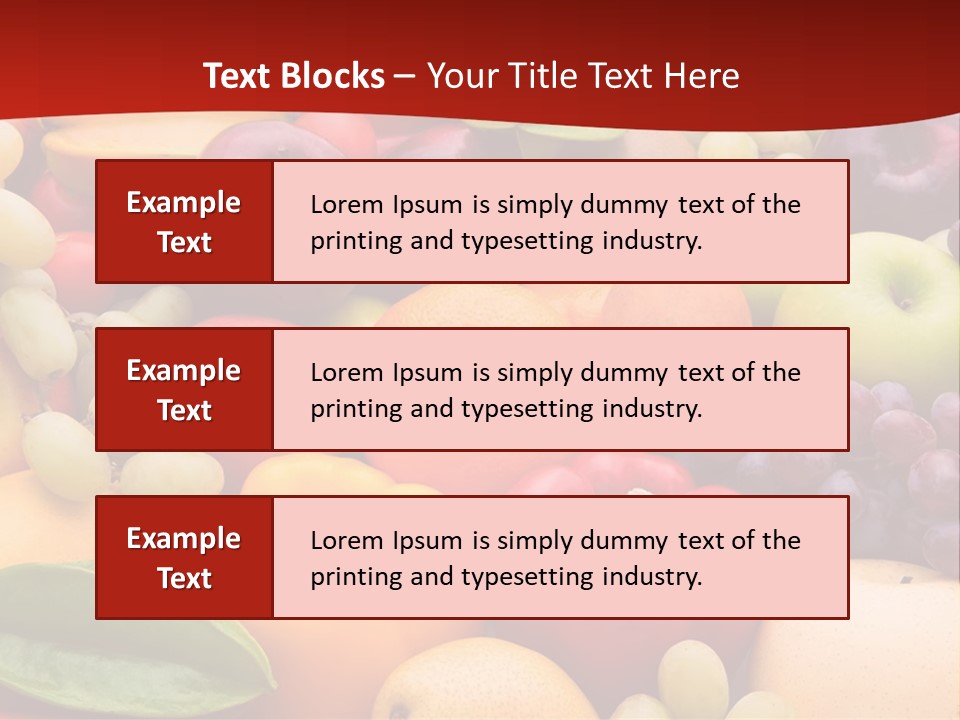 A Bunch Of Different Types Of Fruits And Vegetables PowerPoint Template