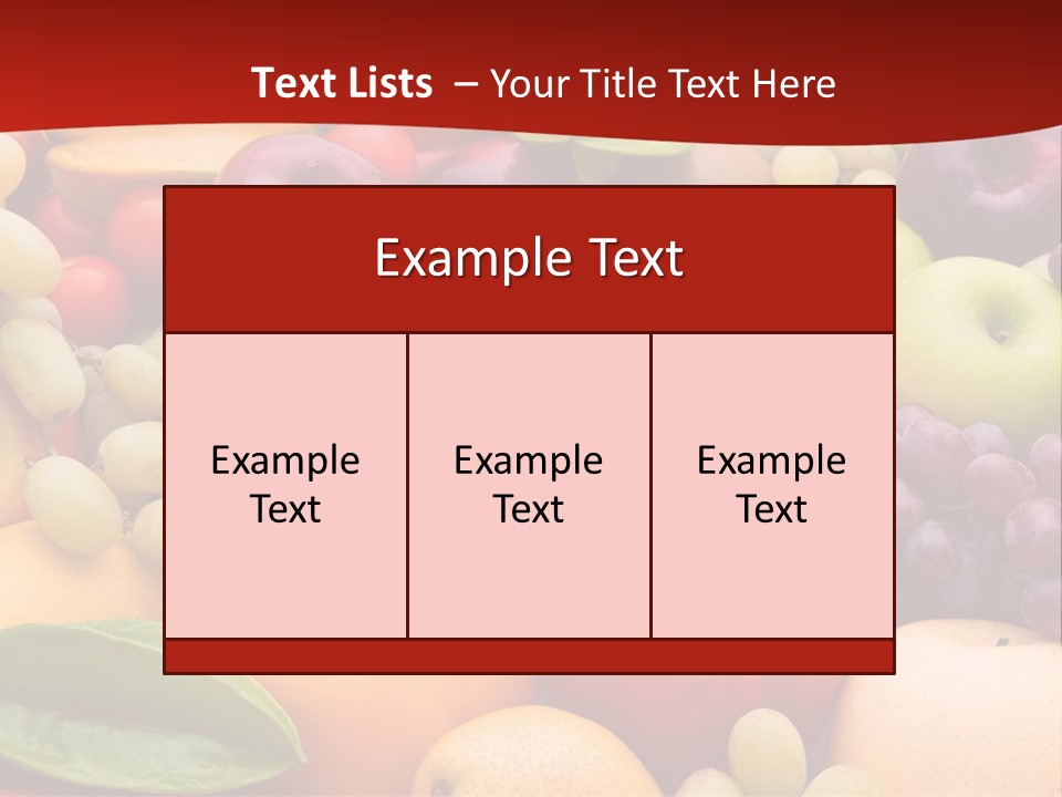 A Bunch Of Different Types Of Fruits And Vegetables PowerPoint Template