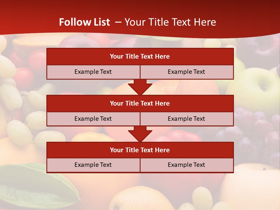 A Bunch Of Different Types Of Fruits And Vegetables PowerPoint Template