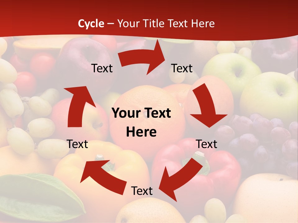 A Bunch Of Different Types Of Fruits And Vegetables PowerPoint Template
