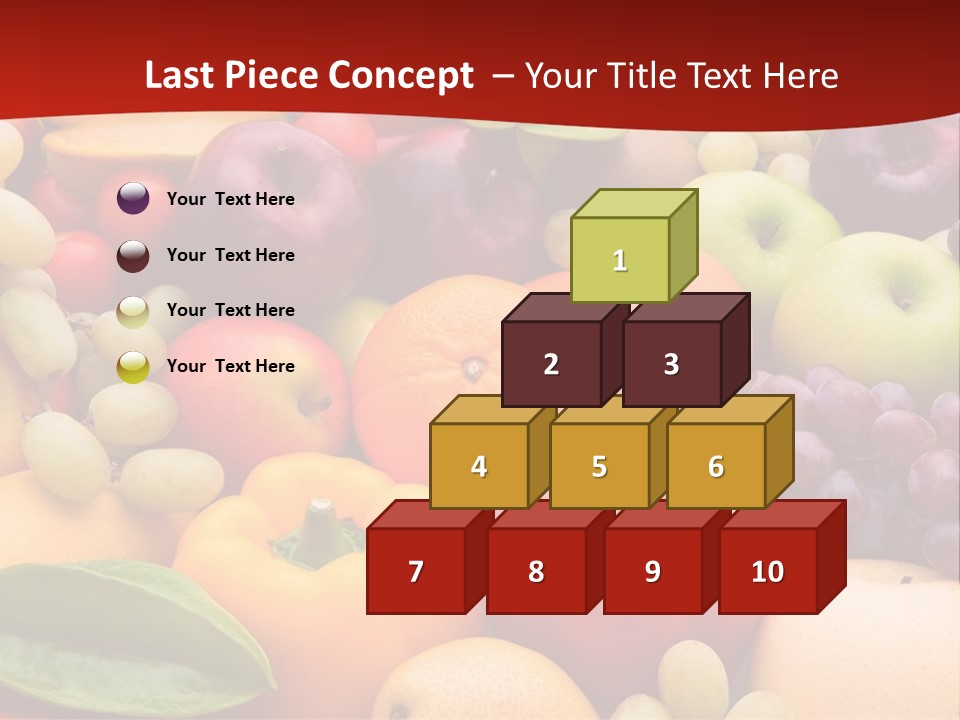 A Bunch Of Different Types Of Fruits And Vegetables PowerPoint Template