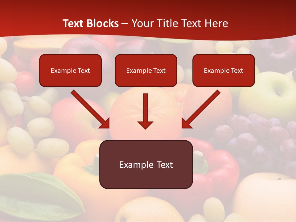A Bunch Of Different Types Of Fruits And Vegetables PowerPoint Template