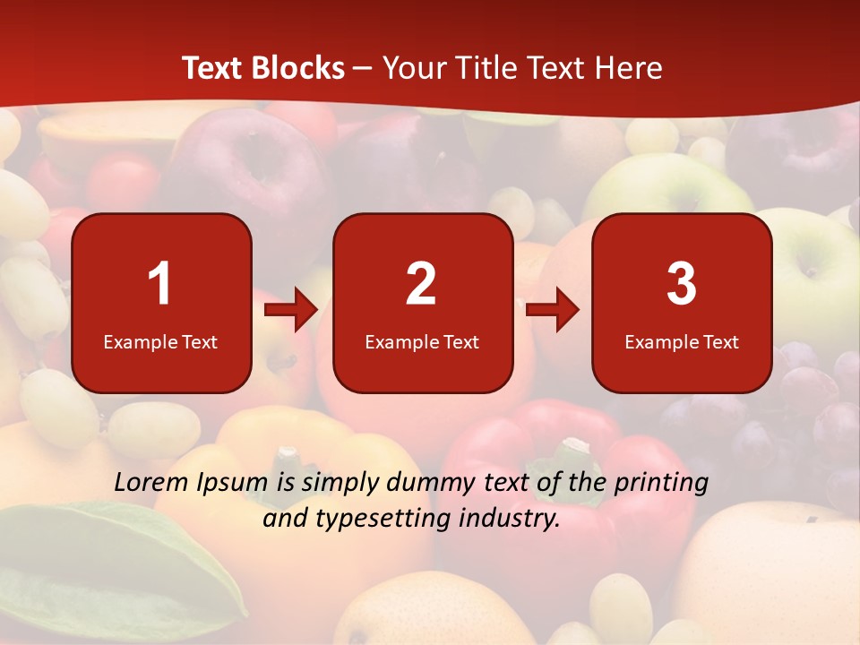 A Bunch Of Different Types Of Fruits And Vegetables PowerPoint Template