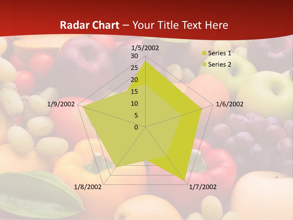 A Bunch Of Different Types Of Fruits And Vegetables PowerPoint Template